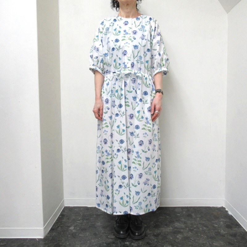 Michel Beaudouin  LIBERTYプリントワンピース /WH系1 【日本製】